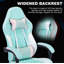 Fauteuil de jeu ergonomique à massage de style course avec support lombaire, repose-pieds et appui-tête réglable pour adultes-2078951531