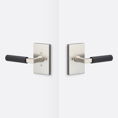 Levanto Privacy Rosette, Staight Knurled Grip