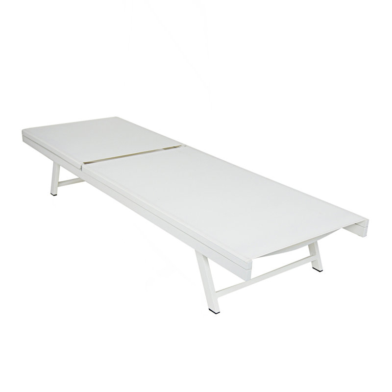 White Chaise Lounge, 1, White