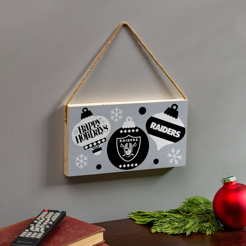 Enseigne murale en bois 6 x 11 Las Vegas Raiders