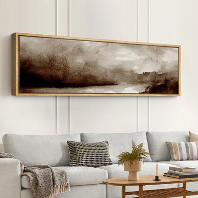 Moody Landscape Sepia Toned Modern Art
