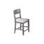 Ensemble de chaises hautes à dossier échelle 2 pièces Coussin de salle à manger-1616084490