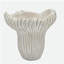 Jardinière corail sable et ciment 9,3 x 9 x 8,7 po avec finition texturée beige