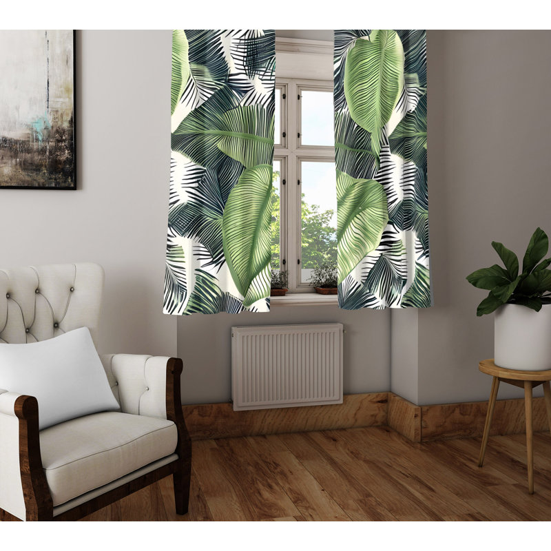 Paire de rideaux semi-transparents Darbara, L 40 po x L 82 po