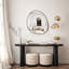 Miroir mural irrégulier, miroir en bois asymétrique-473631491