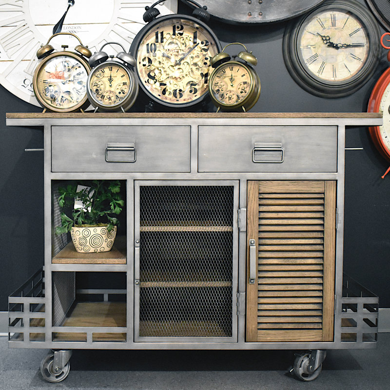 Zepeda Solid Wood Top Kitchen Island