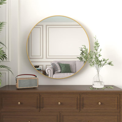 Miroir de salle de bain rond 36 po. (Comprend un miroir seulement)