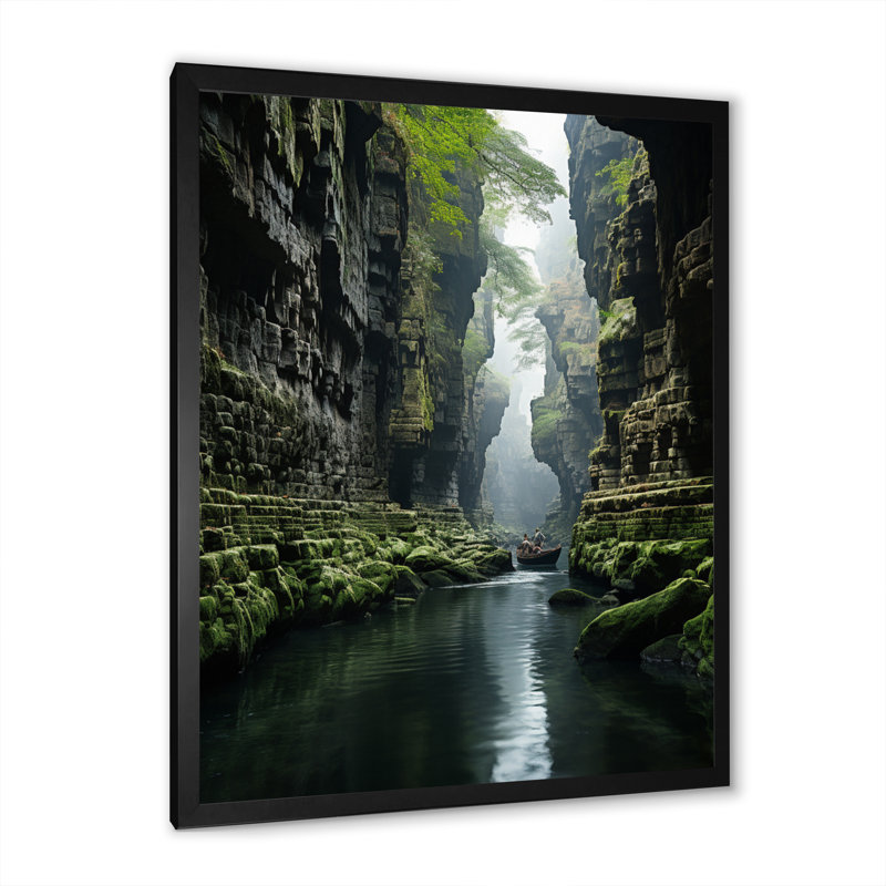 Canyon Canyon - Mystic Gorge, Cadre photo noir, H 32 po x l 16 po x P 1 po