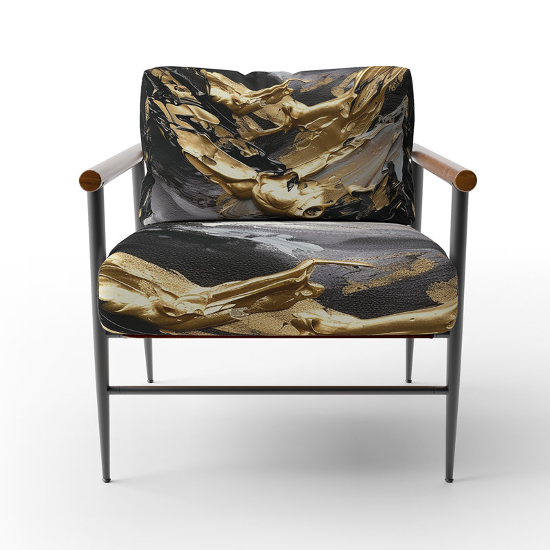 Fauteuil d'appoint Centeio, Noir, noir, noir, noir
