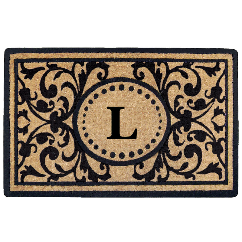 Osborne Non-Slip Floral Outdoor Doormat, L