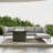 Latitude Run® 7 Pieces Aluminum Patio Furniture Set, Modern Modular Sectional Sofa with Fire Pit Table and Upgrade Thickness Cushion-721819079