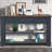 48'' Solid Pine Wood Top Console Table, Modern Entryway Sofa Side Table with 3 Storage Drawers and 2 Shelves. Easy to Assemble-54355607-54355602