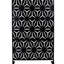 Paravent en métal noir 193 cm H 122 cm L - Idéal pour terrasse, balcon, patio, pelouse, jardin - Décoration autoportante et robuste