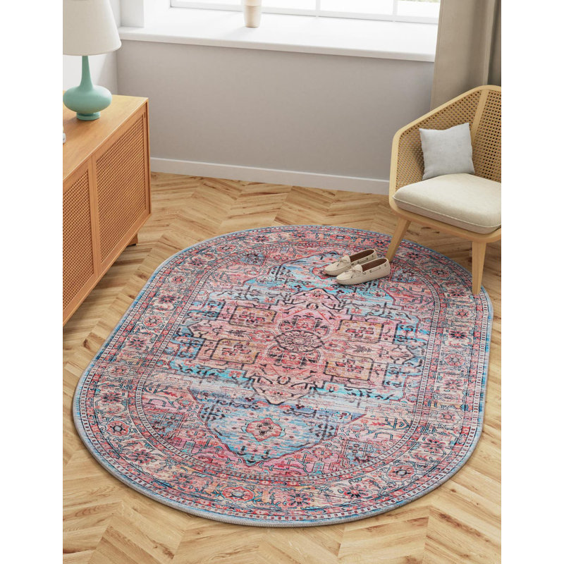 Tapis Maahru Hedgepeth Waning Moon, Ovale 2 pi x 3 pi 1 po