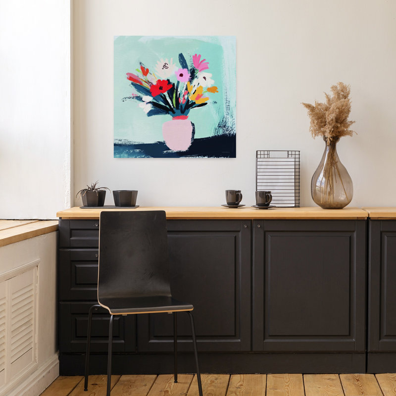 Art mural floral, H 18 po x l 12 po