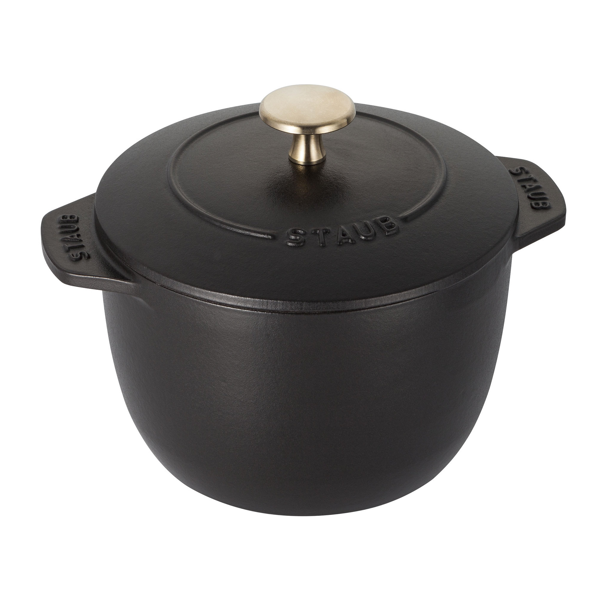 Staub Cast Iron Petite French Oven, 1.84 quarts, Matte Black