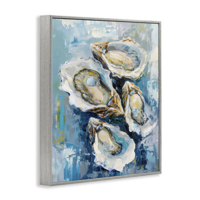 «Freshly Shucked Oysters», art de la giclée encadrée par LSR Design Studio