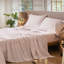 Ensemble de draps 100% coton lavé MooMee-119224425-119224426