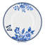Ensemble de 4 assiettes à dîner en porcelaine os indigo rétro