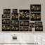 Dosseret en verre trempé Midnight Florals - Décoration murale de cuisine-1836204399