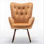 Fauteuil à oreilles Mid-Century moderne capitonné-397795687