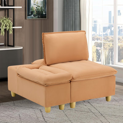 Canapé simple avec armoire de rangement mobile et porte-gobelet