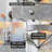 25" 5-Light Modern Farmhouse Chandelier, Industrial Style Pendant Chandelier, Rustic Open Design,