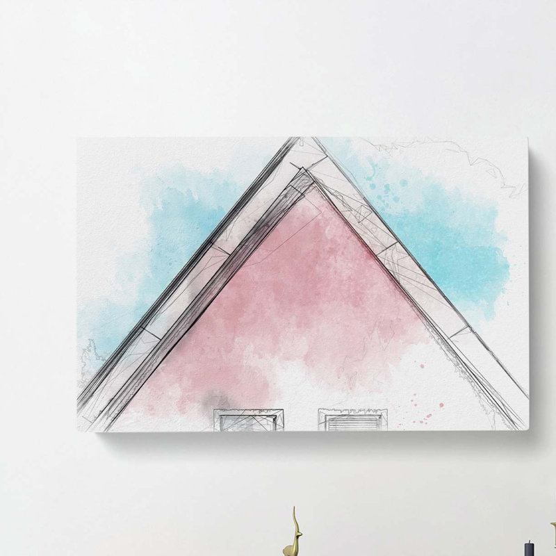 Architecture Sketch Vol.27 In Abstract - Wrapped Canvas Print, 35cm H x 50cm W x 3cm D