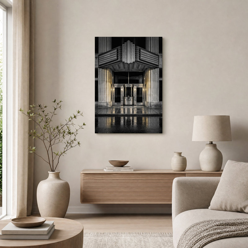 Art mural art déco sur toile, H 24 po x l 16 po