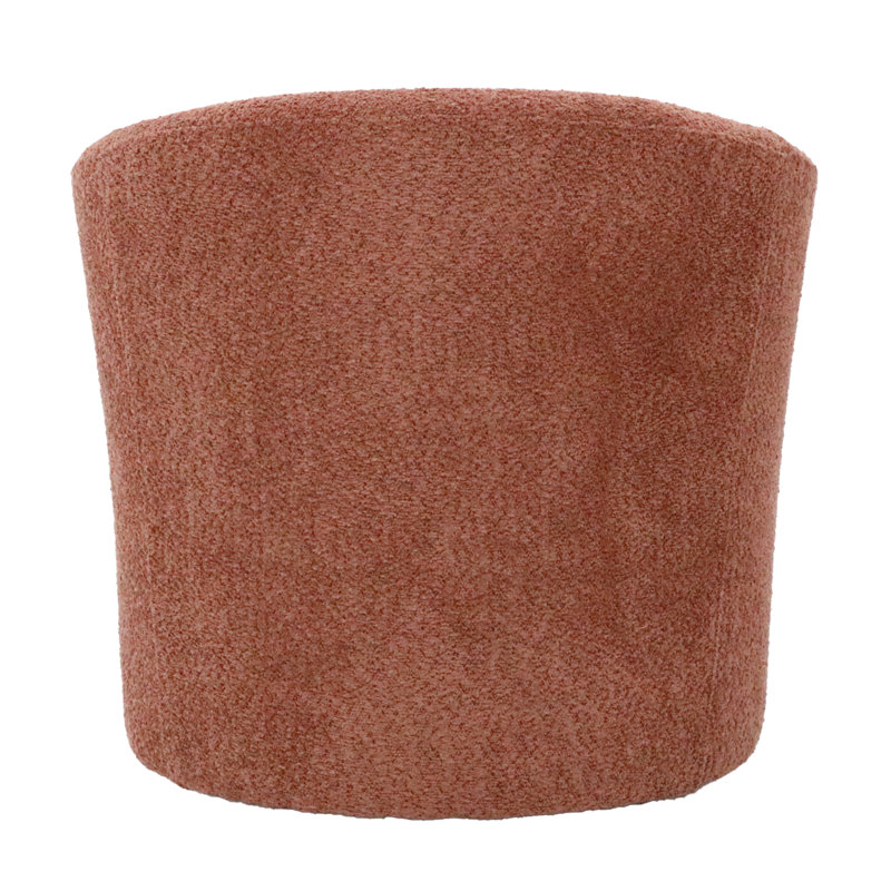 Fauteuil demi-tonneau pivotant 31 po Hansell, Mélange de polyester rouge