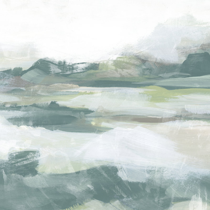 Emerald Valley Swath I by June Erica Vess - Wrapped Canvas Print, 30cm H x 30cm W