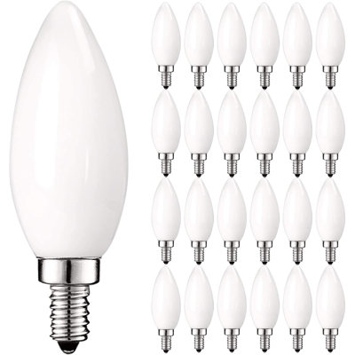 5 Watt (60 Watt Equivalent), B11 LED, Dimmable Light Bulb, Warm White (2700K) E12/Candelabra Base