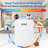 YASHE Mini Fridge, 10 Liter/12 Cans Skincare Fridge for Bedroom, 110V AC/ 12V DC Thermoelectric Cooler and Warmer Small Refrigerators for Drink, Office, Car, White