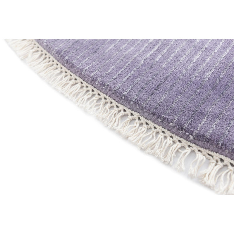 Tapis rond rond violet Indira