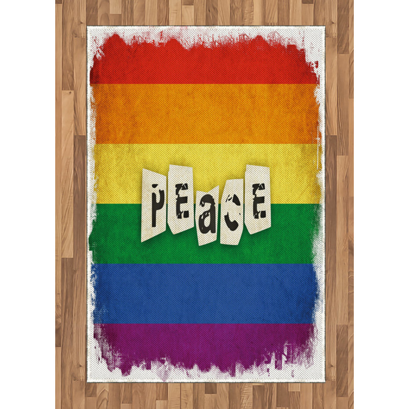 Tapis décoratif Pride, Rectangle— 4 pi x 5 pi 8 po