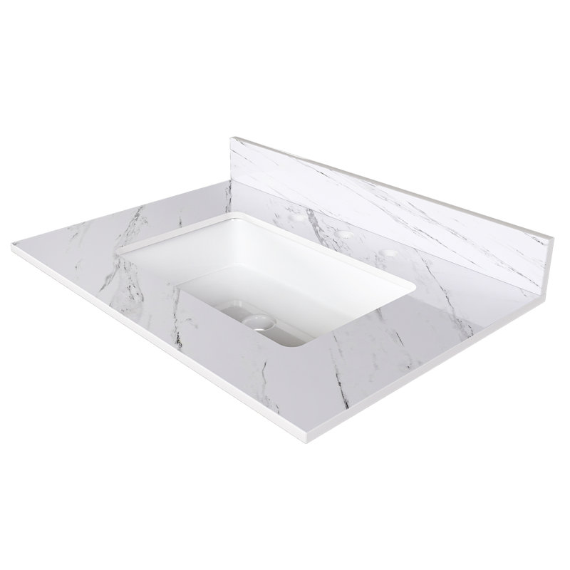 Plateau de meuble-lavabo en marbre, comptoir de meuble-lavabo avec lavabo, meuble-lavabo de salle de bain