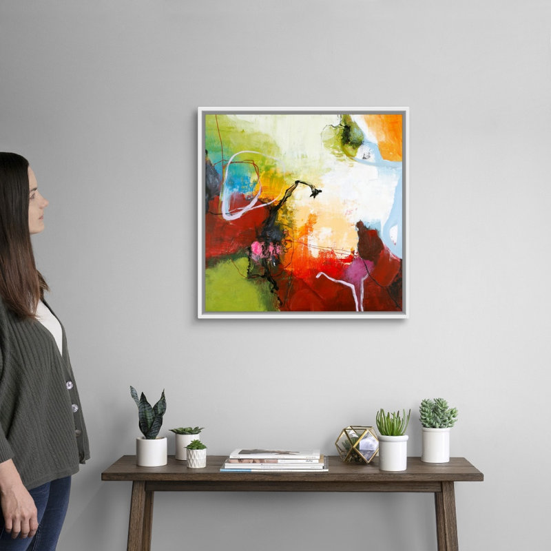 Tango 2 - reproduction d'art, Toile blanche encadrée, H 26 po x l 26 po x P 1,75 po