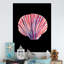 Coquillage sur fond noir - peinture-1009030883-1009030884