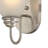Mari 1-Light Indoor Brushed Nickel Mini Bath or Vanity Light Wall Mount or Wall Sconce with White Frosted Glass Bell Shade