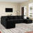 Seybert Luxurious U-Shaped Sofa Velvet Chenille Sectional Sofa For Living Room-154905484