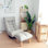 Corrigan Studio® Adjustable Reclining Ergonomic Swiveling Floor Game Chair with Footrest in White