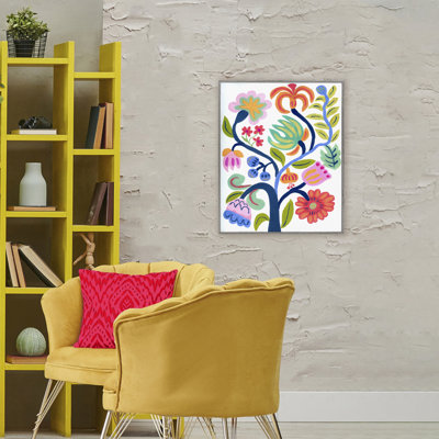 Estampe numérique Boho Blue Tree, par Suzanne Allard