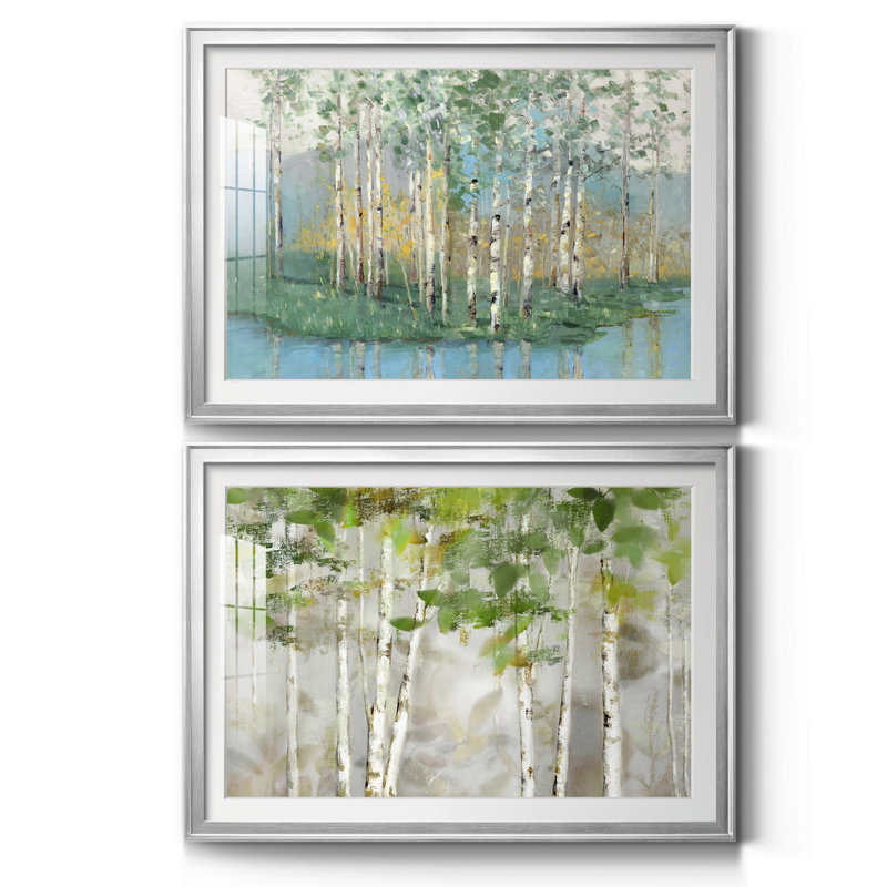 Birch Reflections Revisité - 2 pièces, H 30,5 po x l 85 po x P 1,5 po, Argent