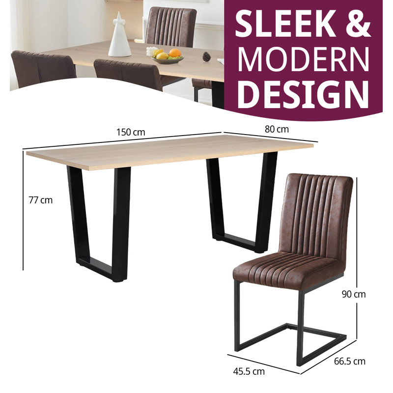 Abinash 4 - Person Dining Set