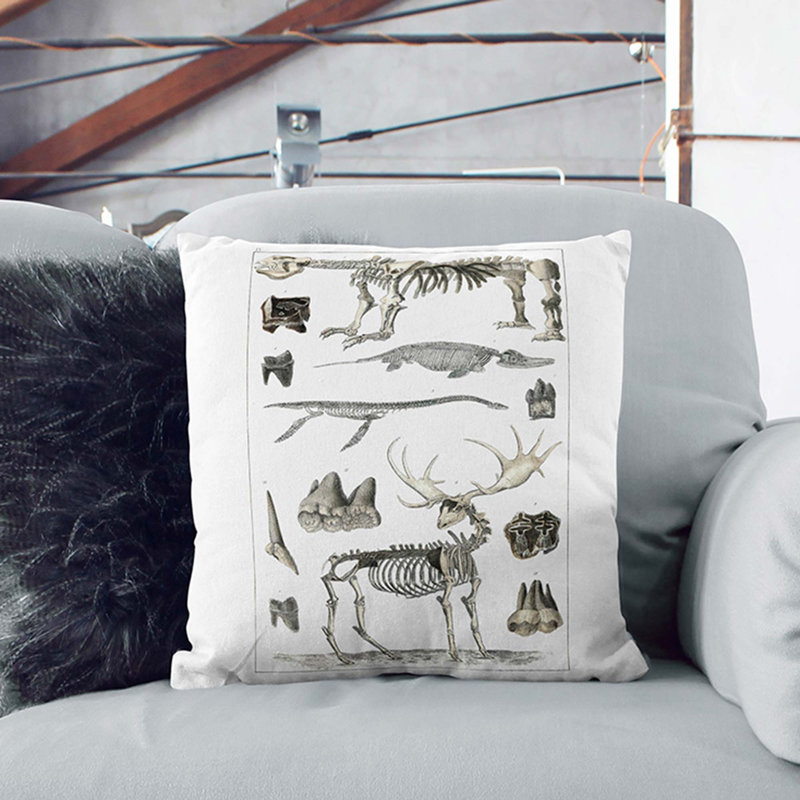 Square Throw Cushion, Stone, 40cm H x 40cm W x 15cm D