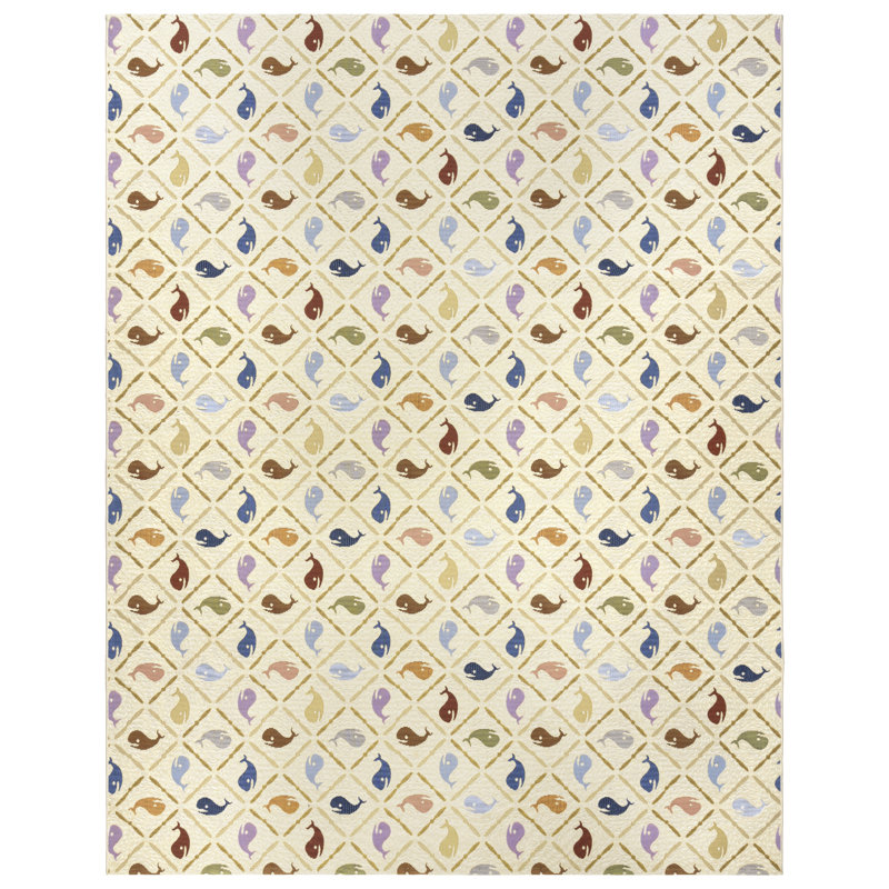 Reyn Spooner Coast Tropical Indoor/Outdoor Flatweave Area Rug, Rectangle 5'3" x 7'