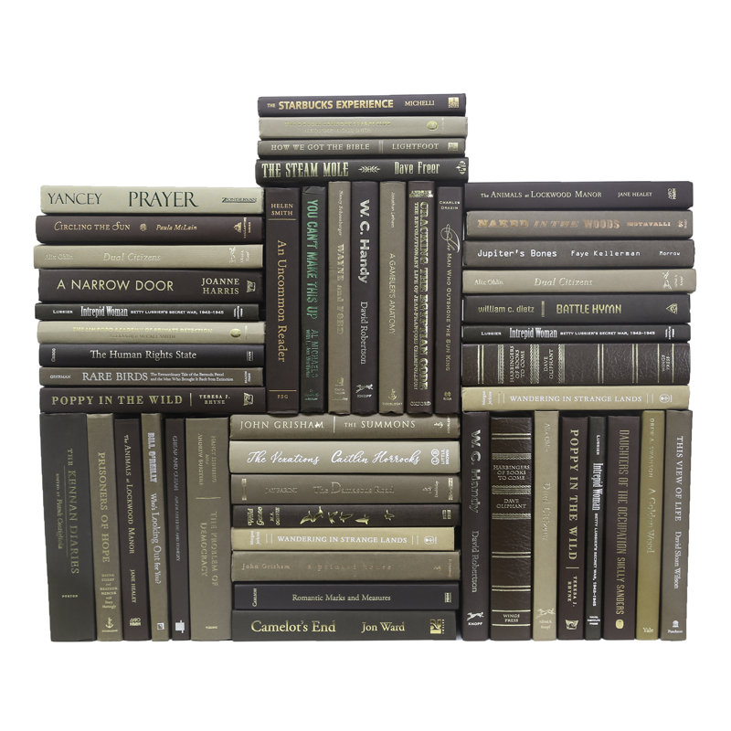 Modern Chocolate Book Wall, 50