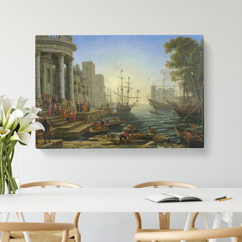 The Embarkation Of Saint Ursula by Claude Lorrain - Wrapped Canvas, 35cm H x 50cm W x 3cm D
