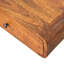 Solid Wood Wall-Mounted Chestnut 1 Drawer Nightstand, Dark Brown, Handcrafted Mango Wood