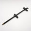 Barre de douche murale ronde à 1 jet avec douchette à main, débit de 1,8 GPM, noir mat